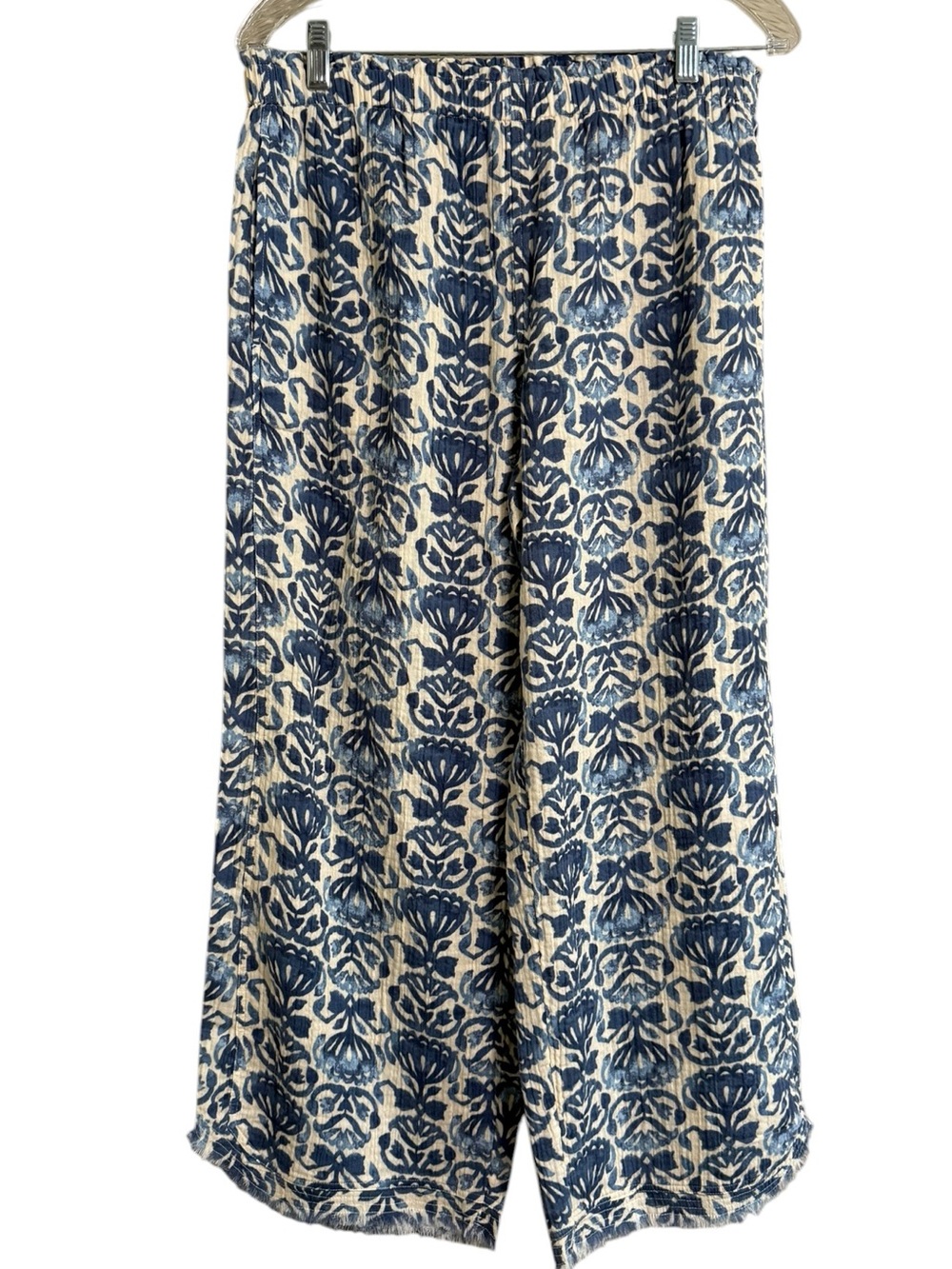 Coldwater Creek Batik Breeze Gauze Crop Pants